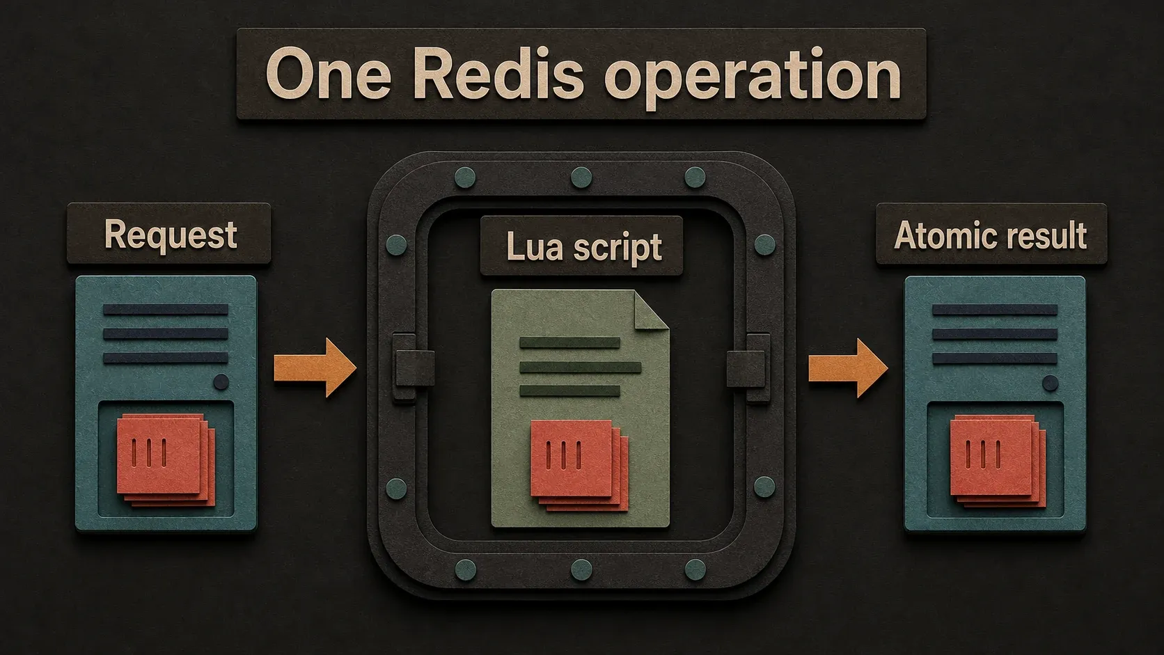 Each strict counter request runs as one atomic Redis operation